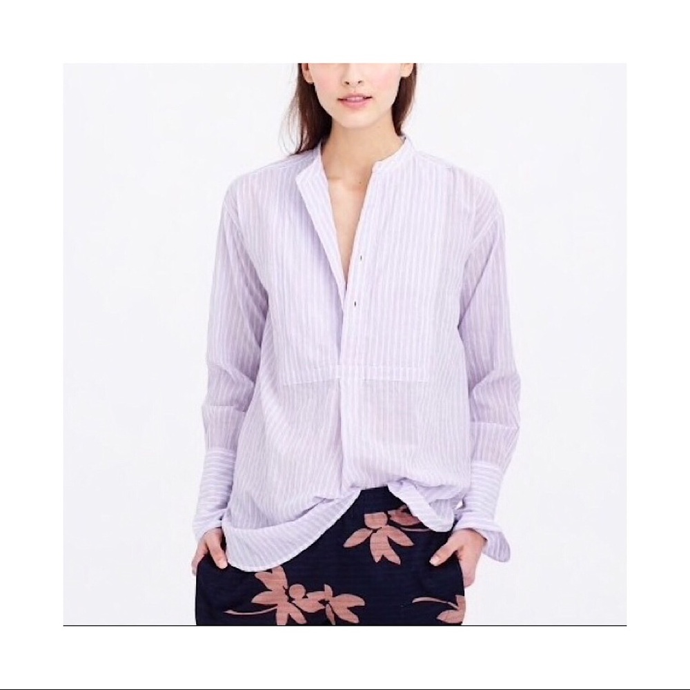 J. Crew tux purple popover